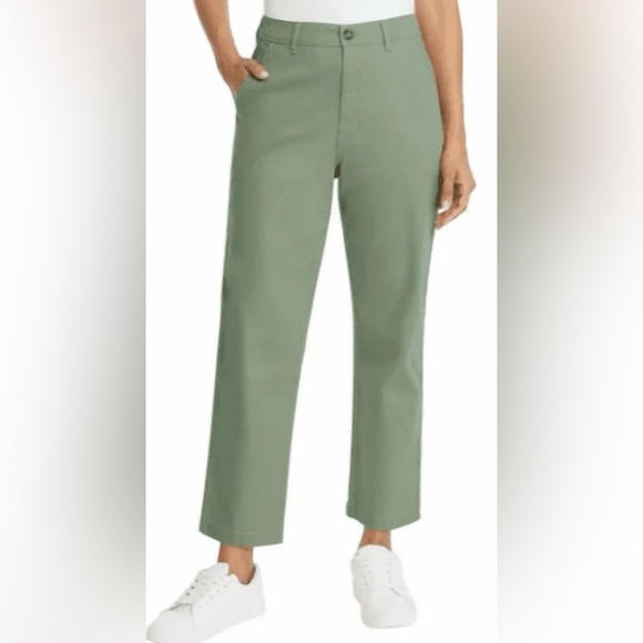 G.H. Bass & Co. Women's Straight Leg Cotton Ankle Chino Pants (Bundle) Sz 8 - Picture 1 of 16